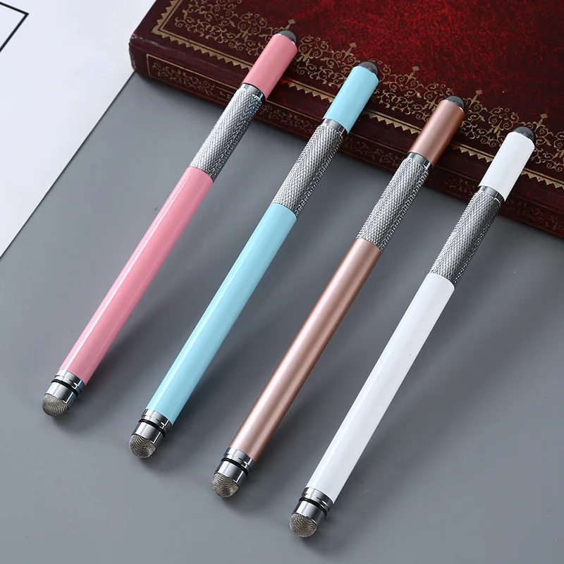 Universal Double Sides Precision Stylus Pen 2 in 1 Fiber Disk Sucker Capacitive Disc  Stylus Pen for Tablet Laptop ipad Android