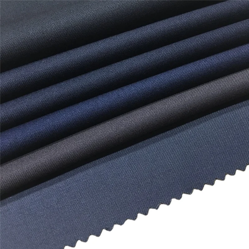 Polyester Viscose Twill Fabric Plain Dyed Stretch Tweed for Boys and Girls Suits Appropriate for Hospital Use