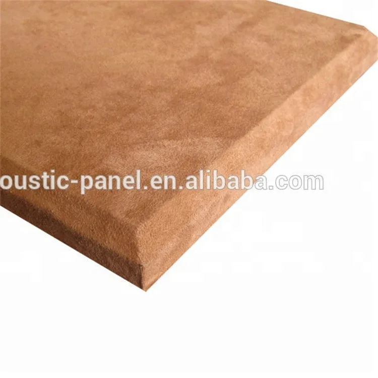 Velvet Sound Absorbing Fabric Covered Wall Panel Fabric Acoustic Panel Cloth Finish Fiberglass Panels For Hotel