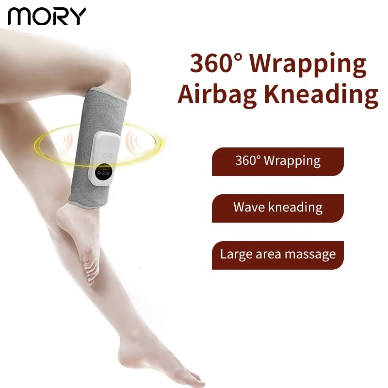 portable sport recovery calf warp air com pressure blood circulation device leg massager air compression