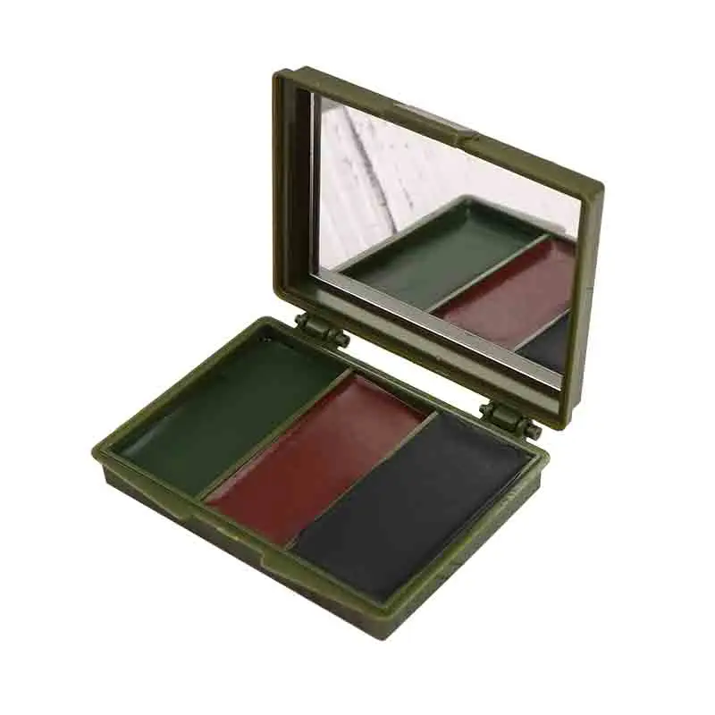 Yakeda 3 Colors Paint Box Face Cover Anti Stick Protection Body Washable Camouflage Tactical Face Paint Colors Drawing