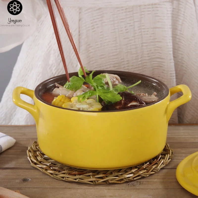 Made in China Ceramic Soup Pot /Cookware With Lid/ Kitchen Utensil Cooking Pot