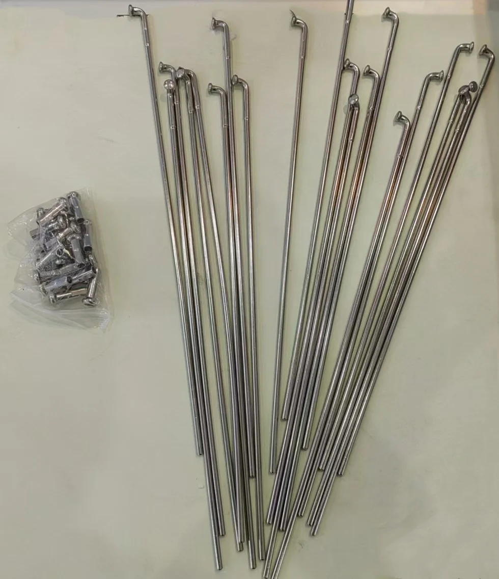 Stainless Steel Change Diameter 14G Bike Spoke 8-13G E-bike Motorcycle Spoke With Nipple