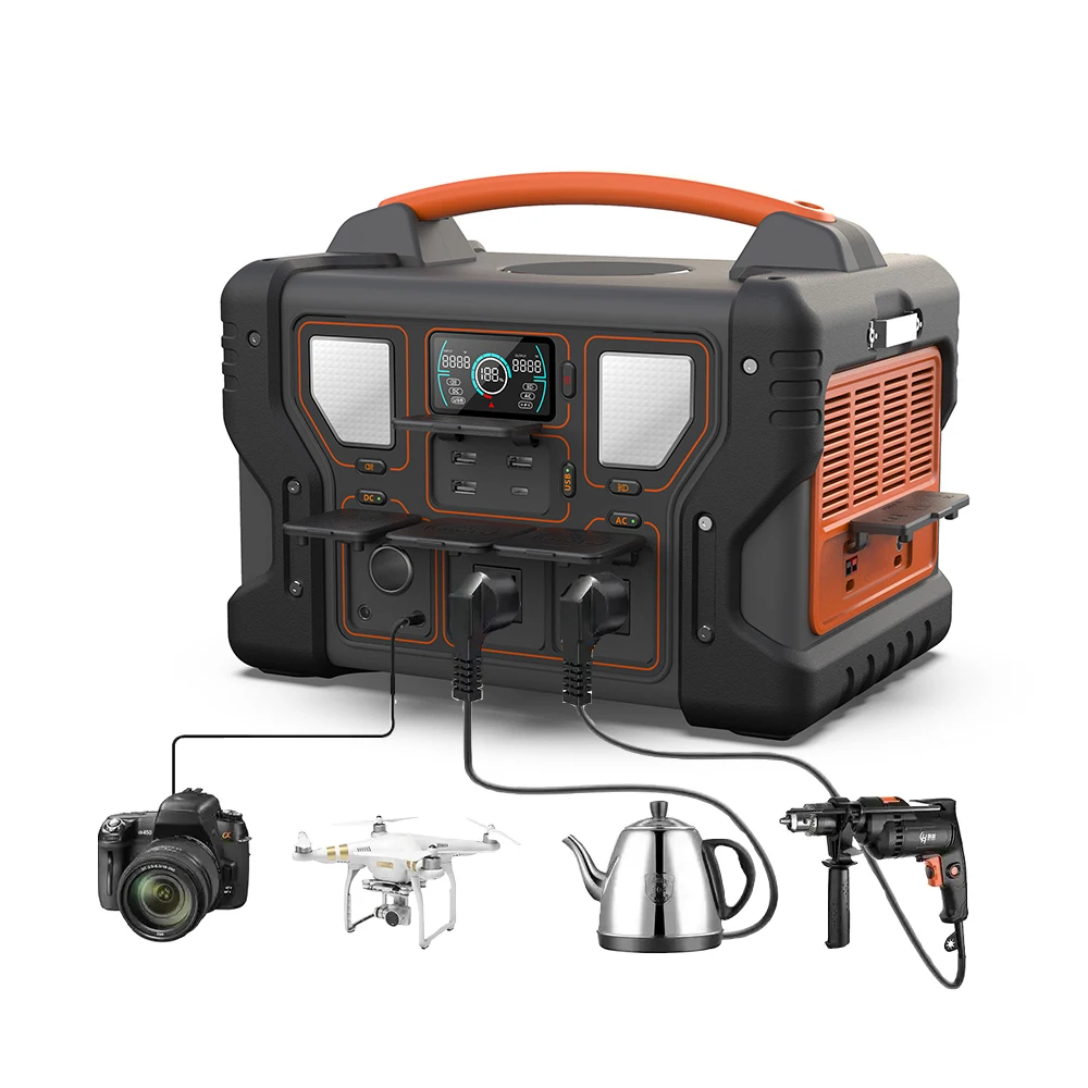 220V 999Wh Lithium Battery Mobile Wireless Charger Outdoor Solar Portable Off Grid Energy Storage Power Station For Home