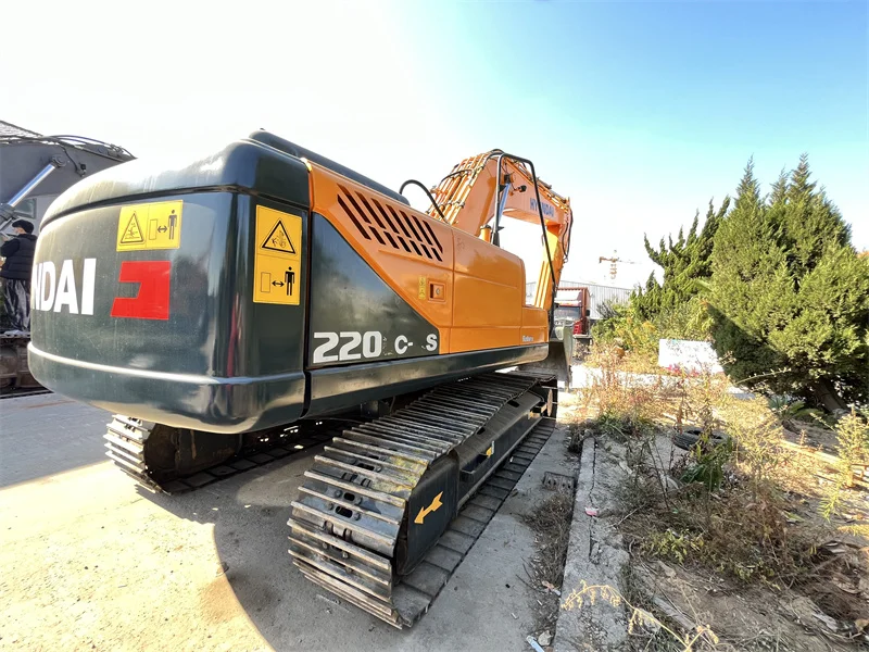Machinery used excavator and machinery excavator used HYUNDAI EX220LC with high quality for sale