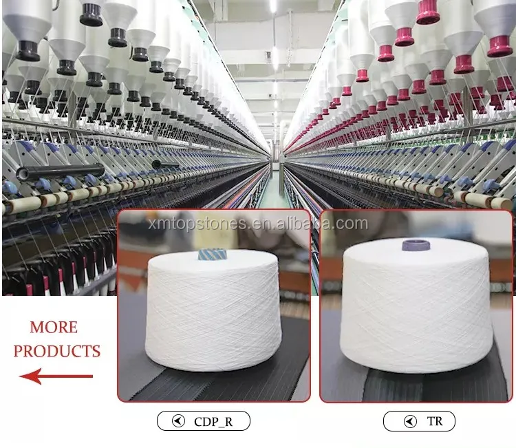 Eco-Friendly 24/1 Flash Silk Yarn Recycled Viscose Blend Nylon Yarn