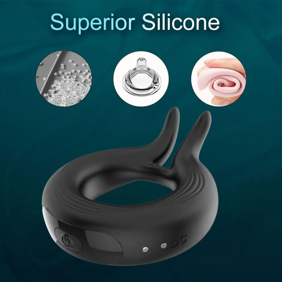 G Spot Stimulator Cock Ring Adjustable Remote Control Sex Toy Sperm-Locking Ring Penis Silicone Cock Rings for Men