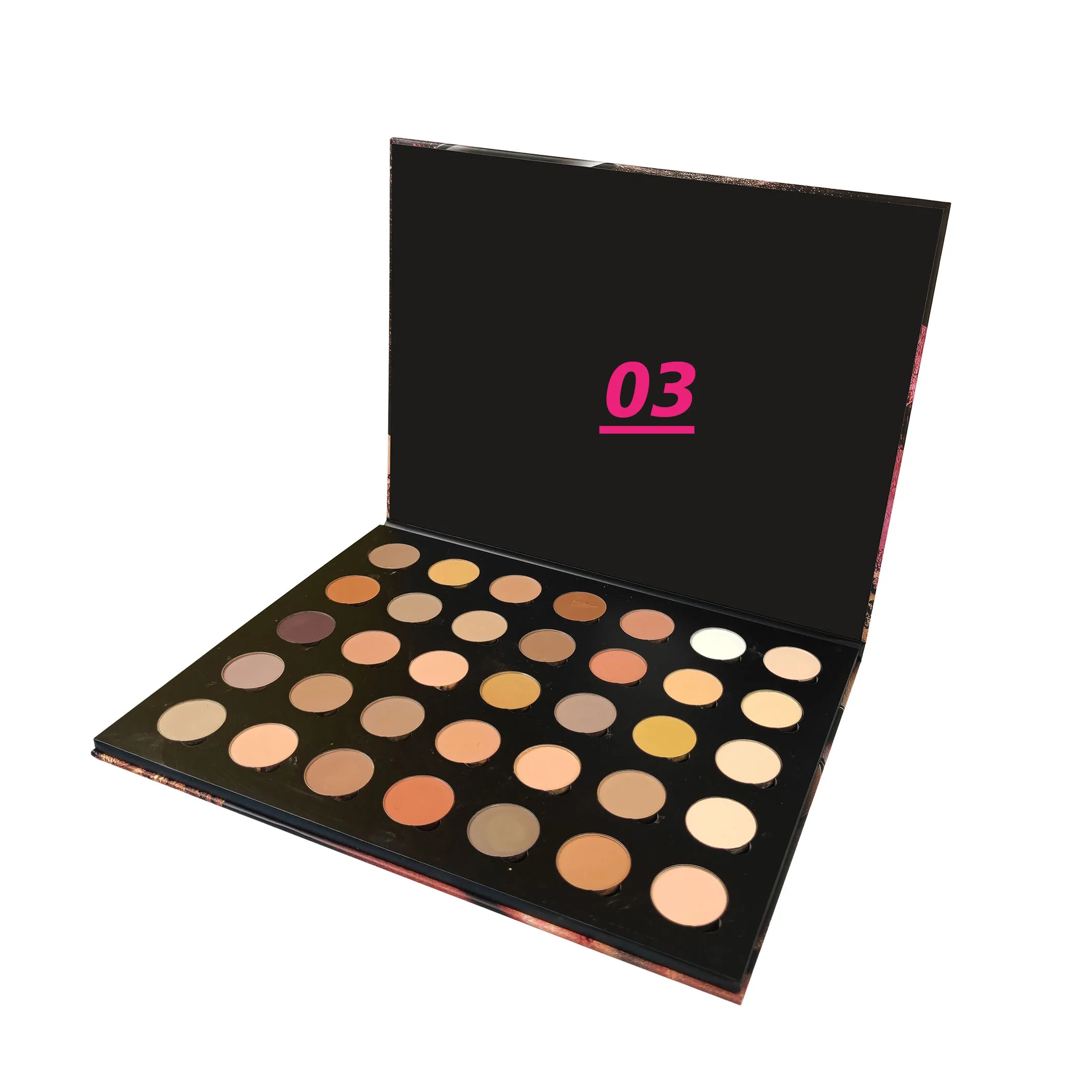 35 Color Eye Shadow Palette Makeup Private Label full matte finish pearly finish multichrome eyeshadow palette