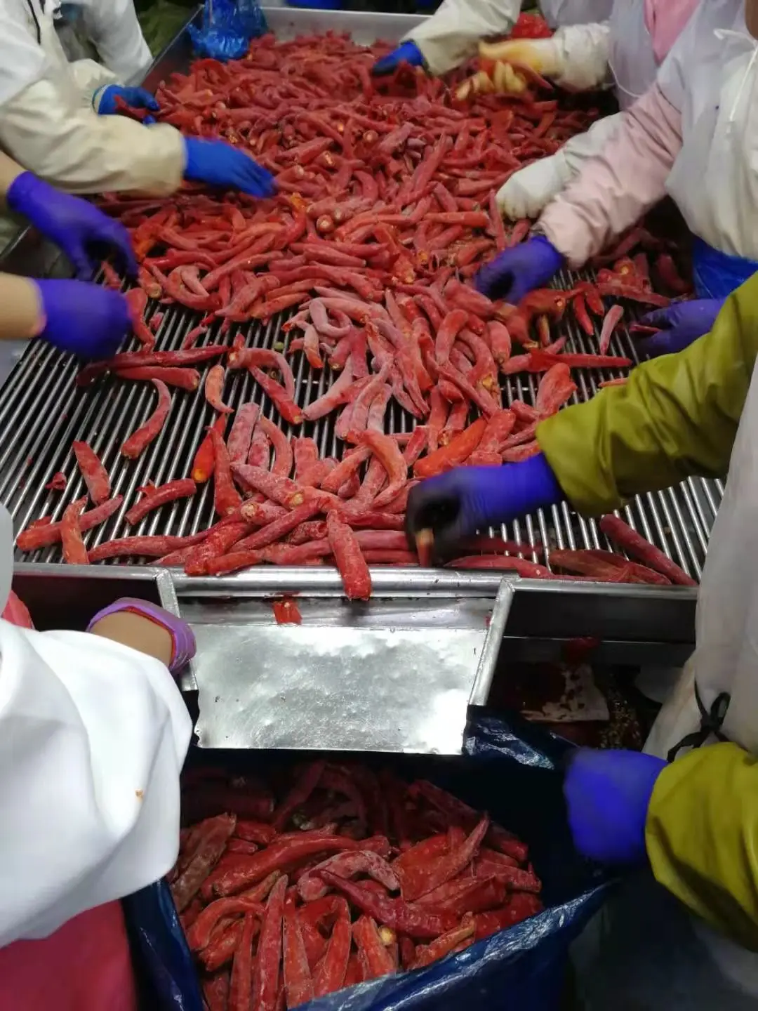 Низкий минимальный заказ новый урожай jinta оптом iqf замороженный красный перец чили Замороженные овощи