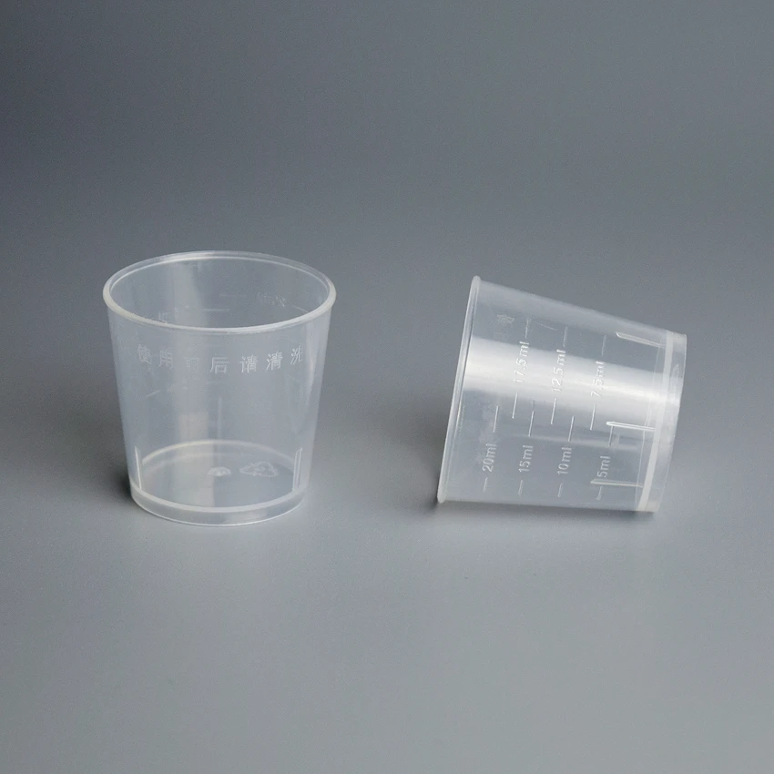 powder measuring measuring tool Plastic measuring cup 20ml for medicine