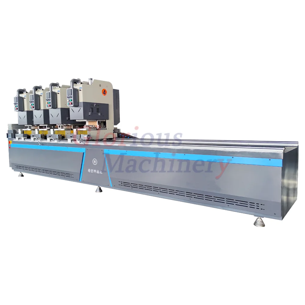 Two Head Seamless Welding Machine for Vinyl Plastic Color Profile Three Head Seamless Welding Machine for Pvc Win-Door