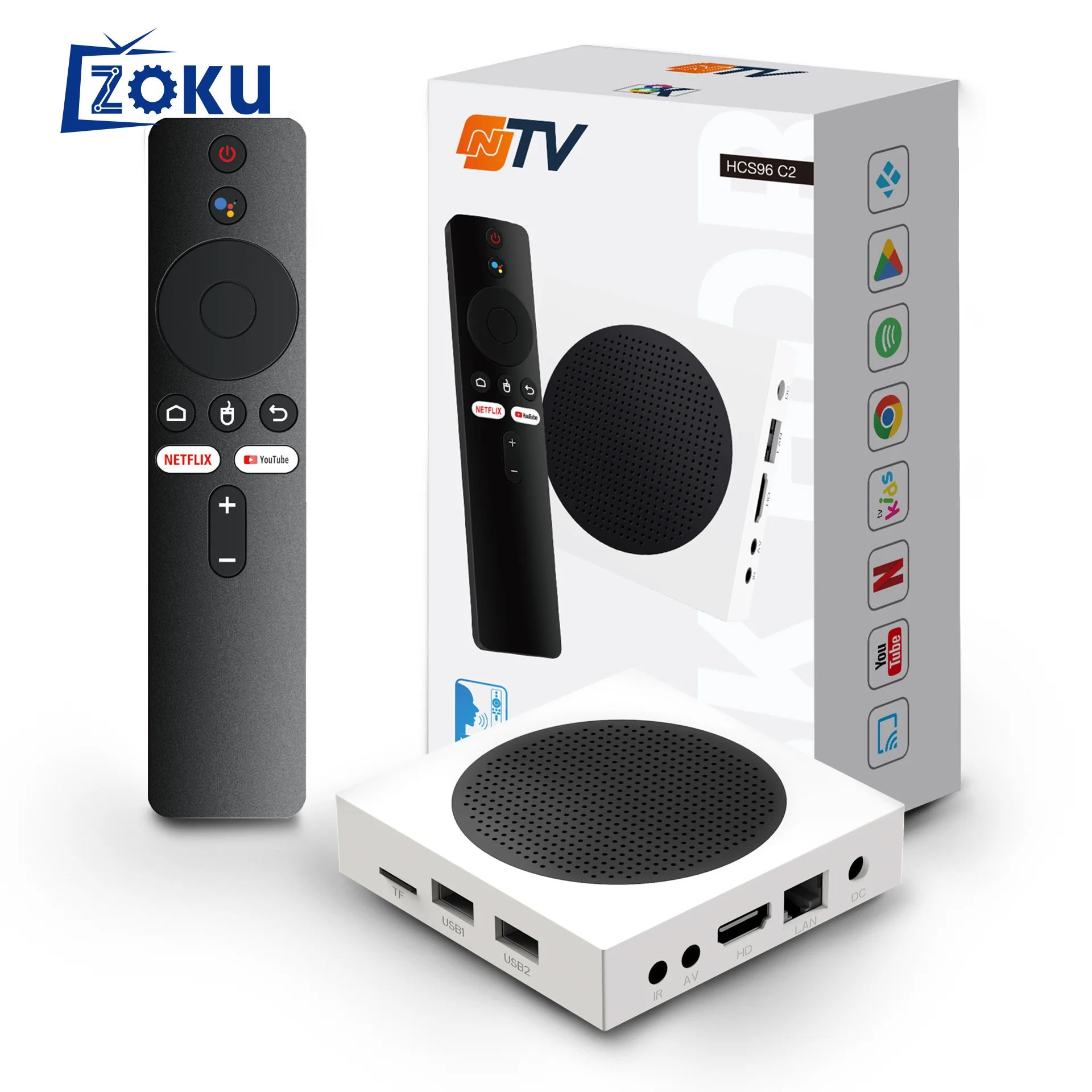 IP TV free lifetime HCS96 C2 TV box android 9 amlogic h318 football 600 channels tv box android 4k 2024 for Brazil Portugal