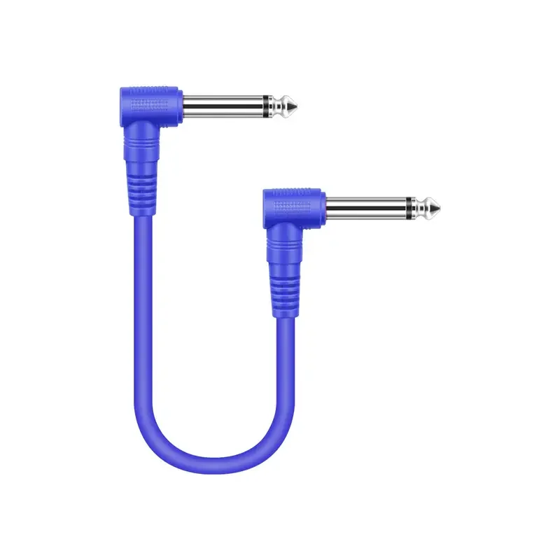 Custom Set of 6 PCS 20CM Audio Mono Pedalboard Cord Instrument Cables Colored Effect Pedal Guitar Patch Cable