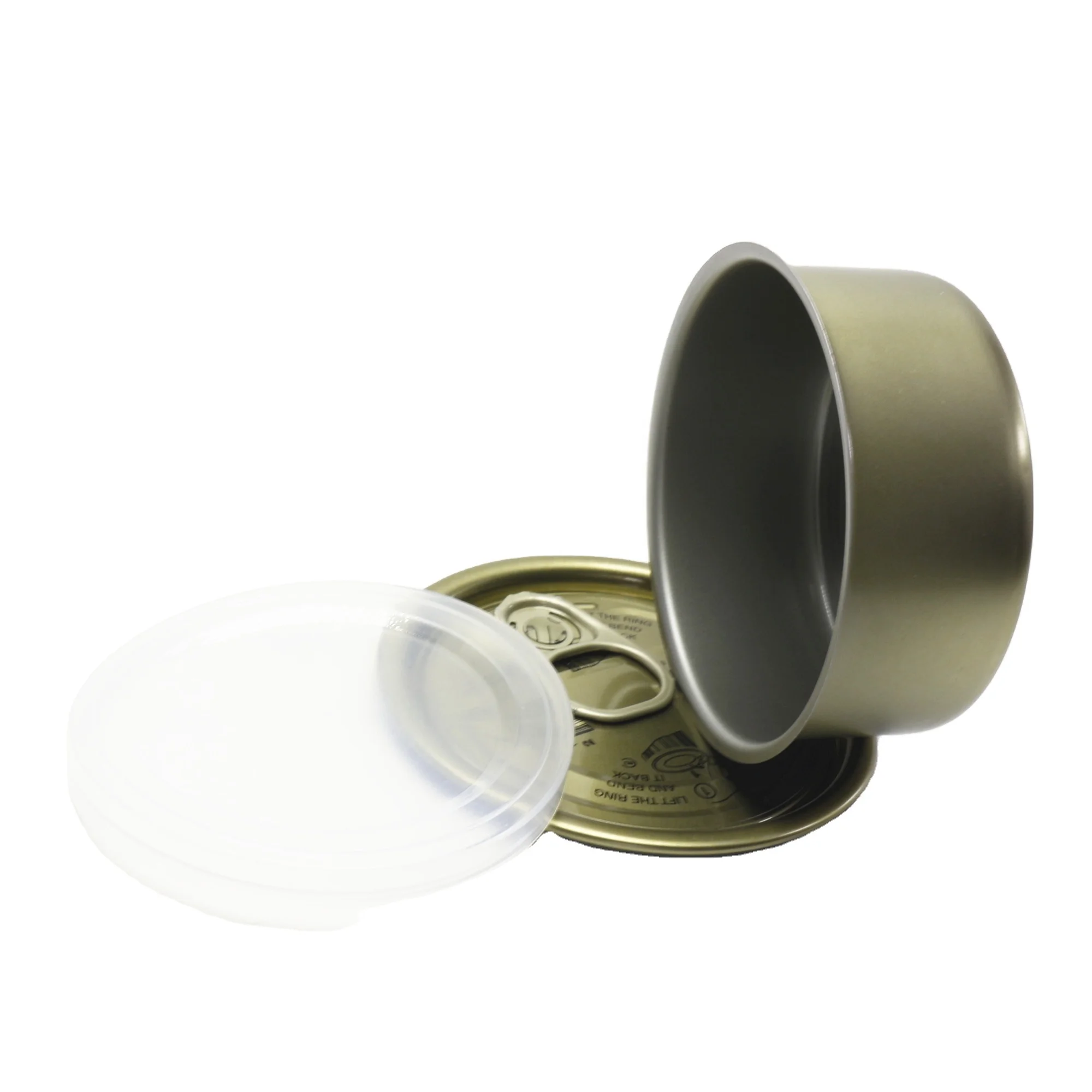 Metal Ring-pull Tin Can Empty Tuna Fish 100ml Tin Cans 100ml Machine Sealable Cans  TC-88K