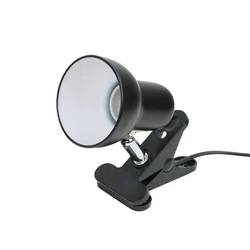 Hot product E27 reptile pet habitat heat lamp reptile lamp adjustable set with black clip-on bulb lamp holder