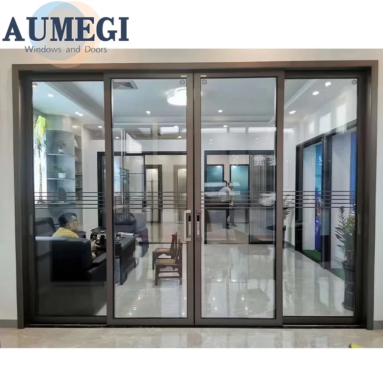 Brand New Design Sliding Door Tempered Glass Hook Sliding Aluminum Door Glass Sliding Door