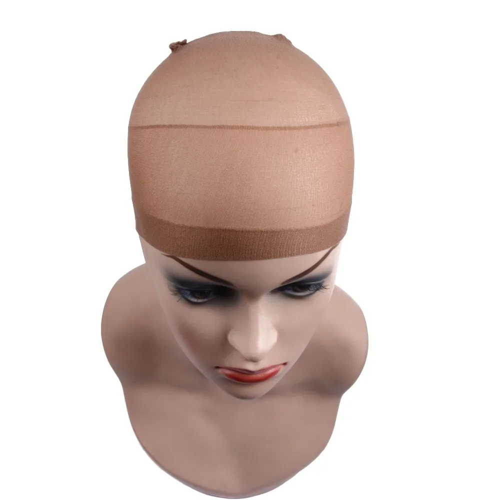 2pcs/bag Hair Mesh Wig Cap Hair Nets Wig Liner Hairnets Snood Glueless Dome Wig Cap  Stretchable Elastic Hair Net