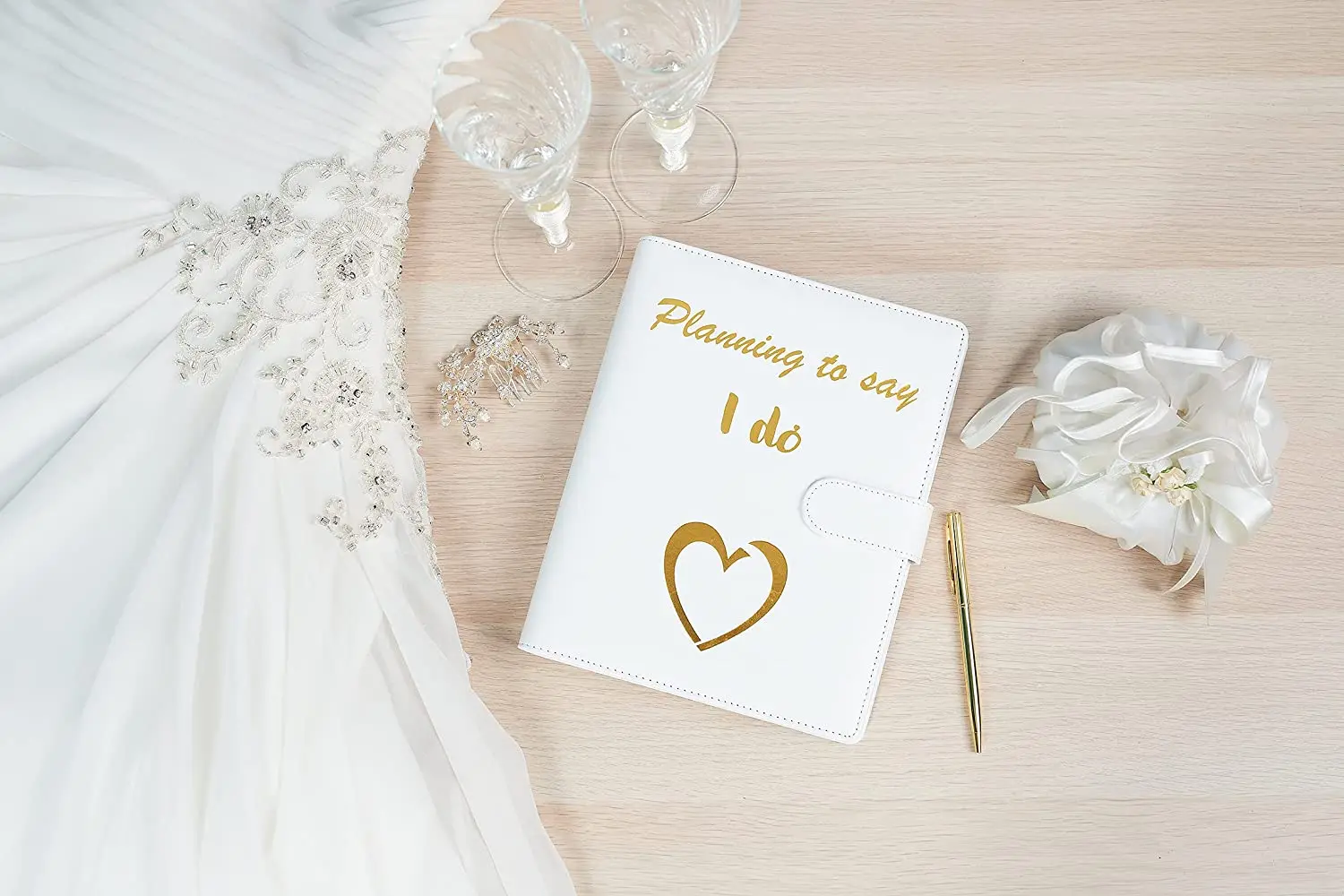Custom Hardcover Journal Printing Leather Cover 6 Rings Binder Loose Leaf Notebook Wedding Planner Dos Unidades With Pen