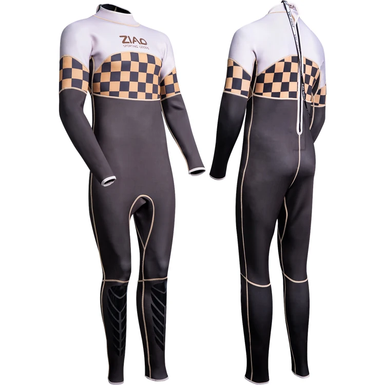 2023 high-end long-sleeve self-swimming diving surf suit SCR neoprene fabric wetsuit