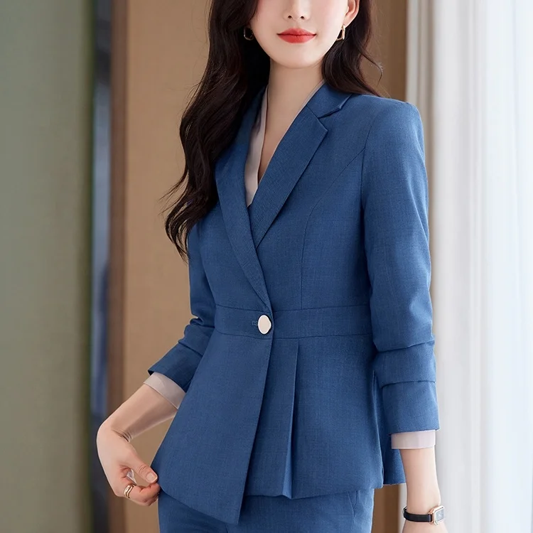Manufacturer Sells Slim Fitting Oversized Two Piece Pants Set Office Business Suit Women Set