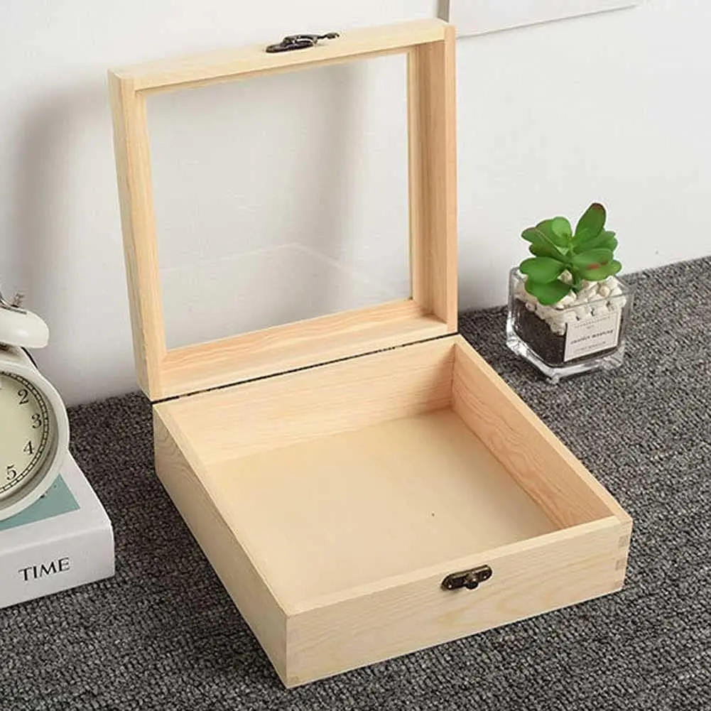 Customized Size Logo Wooden Storage Box Small Unfinished Wood Home Decoration Love Painted Solid Sign