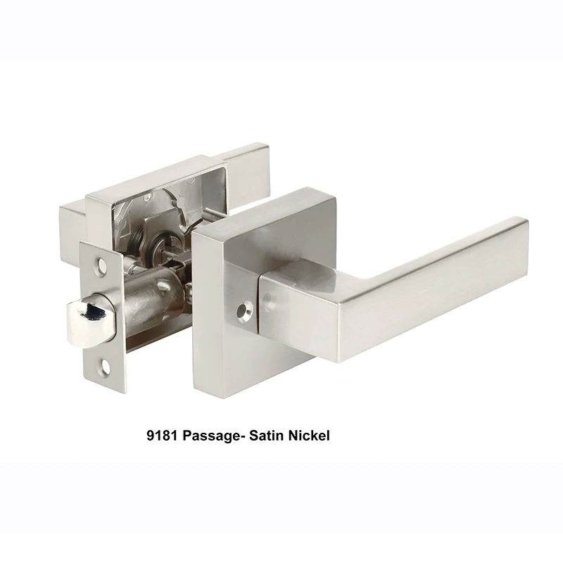 Contemporary Square Privacy  door Handle Lever Matte Black Bedroom/Bathroom/Interior Doors Left/Right Handle Door Lock set