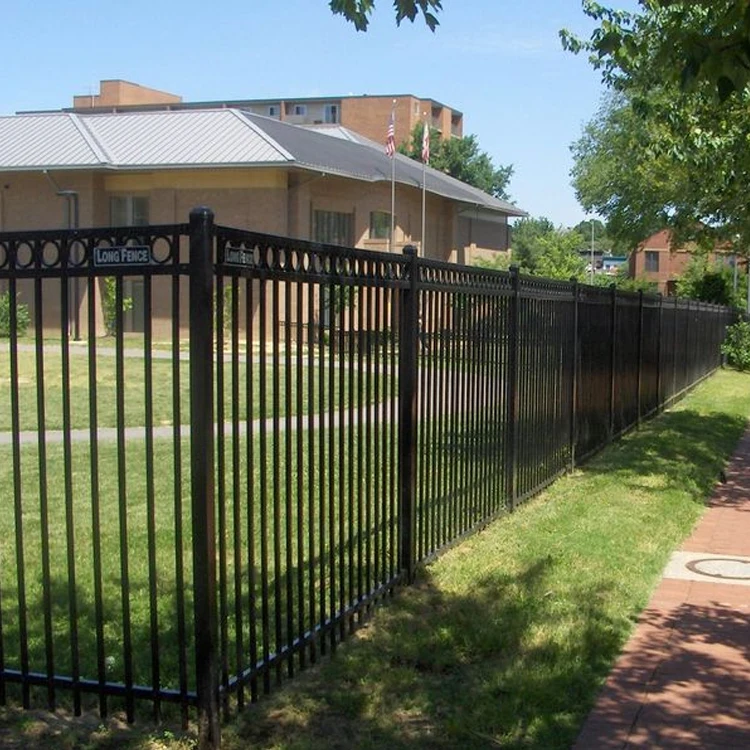 Easily AssembledCustomized Anti Rust Aluminum Outdoor Fence 6 Ft Metal Wrought Iron Steel