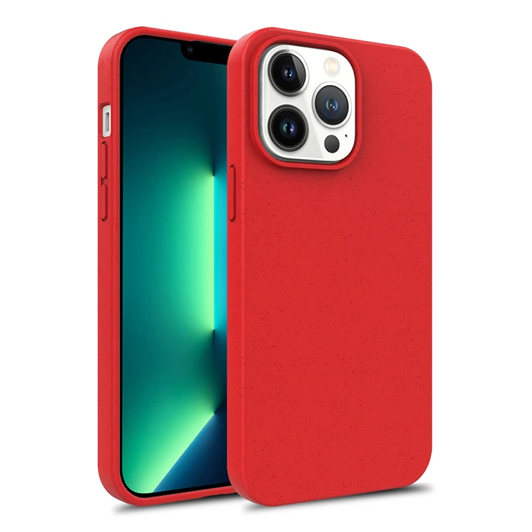 Однотонный Матовый Бампер для iPhone 14 Pro 13 12 Mini 11 Max XR XS мягкий чехол телефона из ТПУ экологически чистый пшеничной соломы