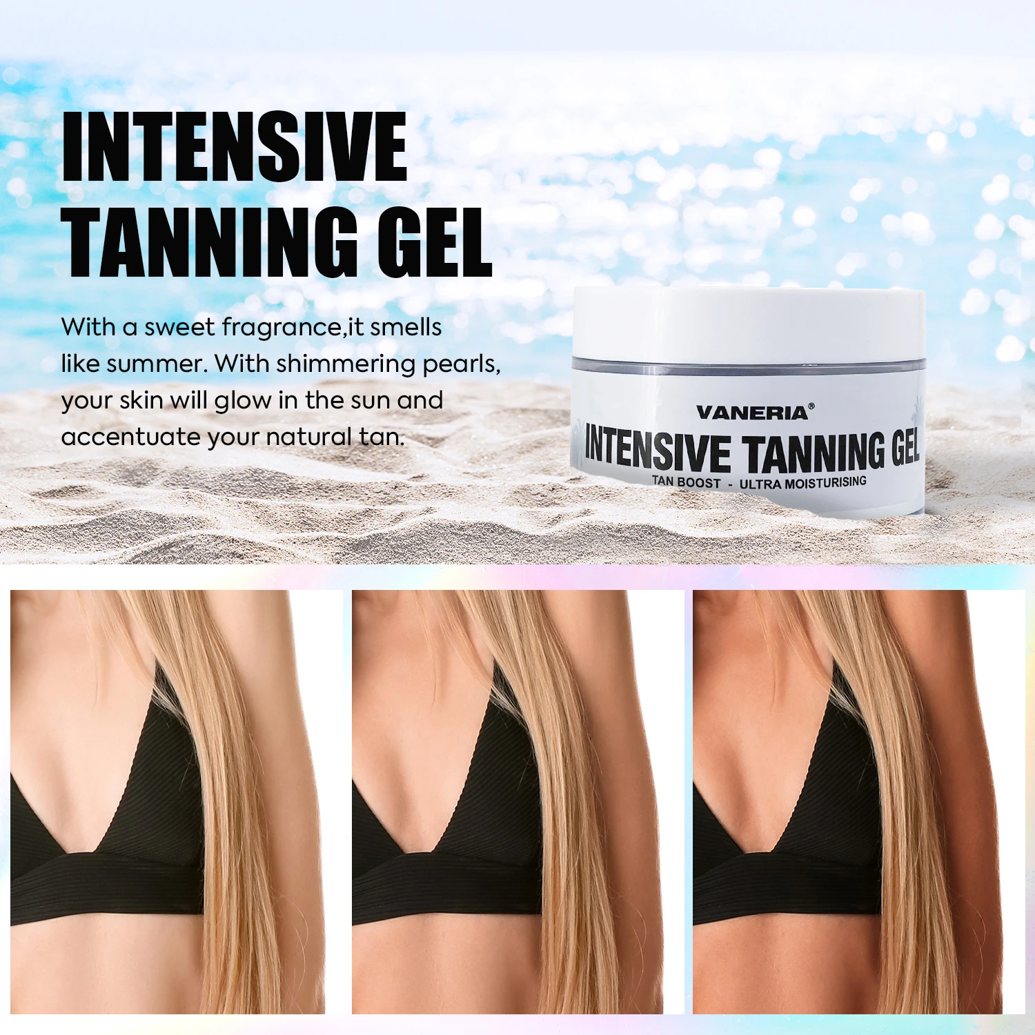Tanning Gel Private Label Organic Extract Body And Face Indoor Self Tan Cream Intensive Tanning Gel