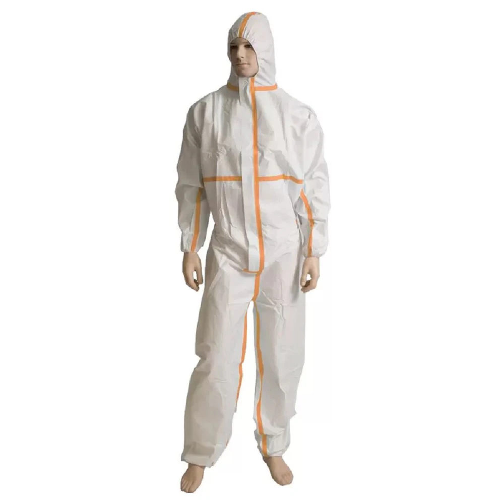 Non-Sterile Non-woven Disposable Chemical Medical Protective Coverall with Shoe Cover