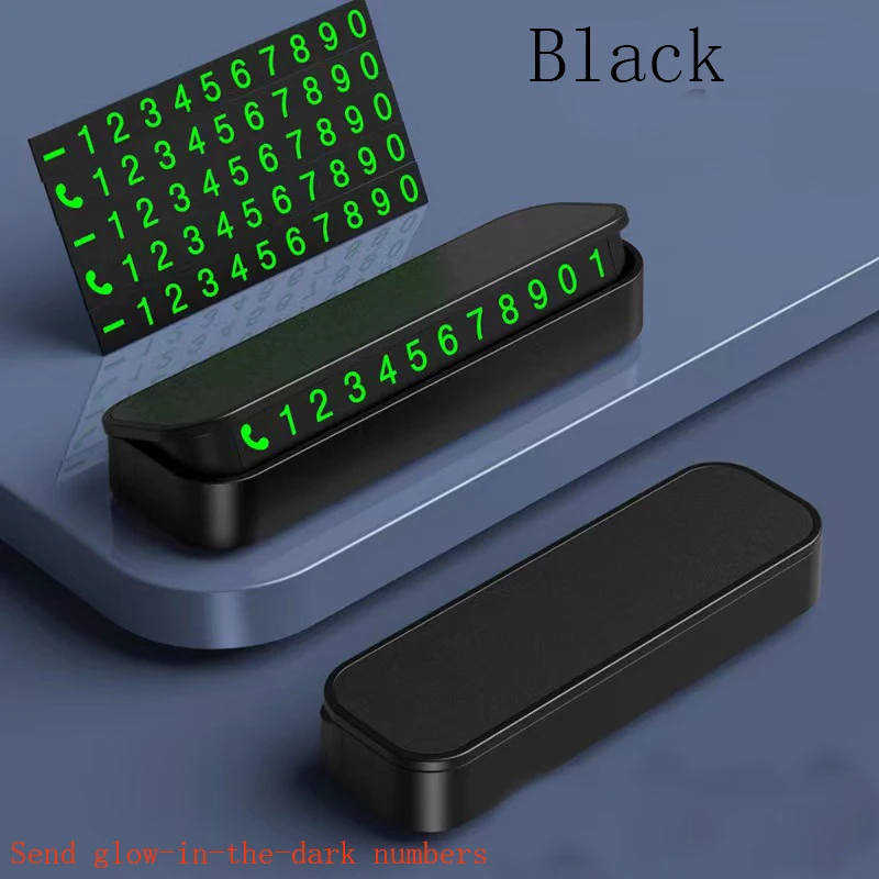 Car Temporary Parking Card Dashboard Phone Number Holder Car Temporary Stop Sign vehicle mounted temporary parking signs