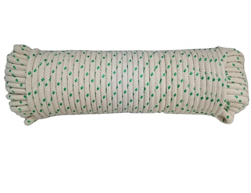 Top sale 16 strands pp braided rope with woven fabric core