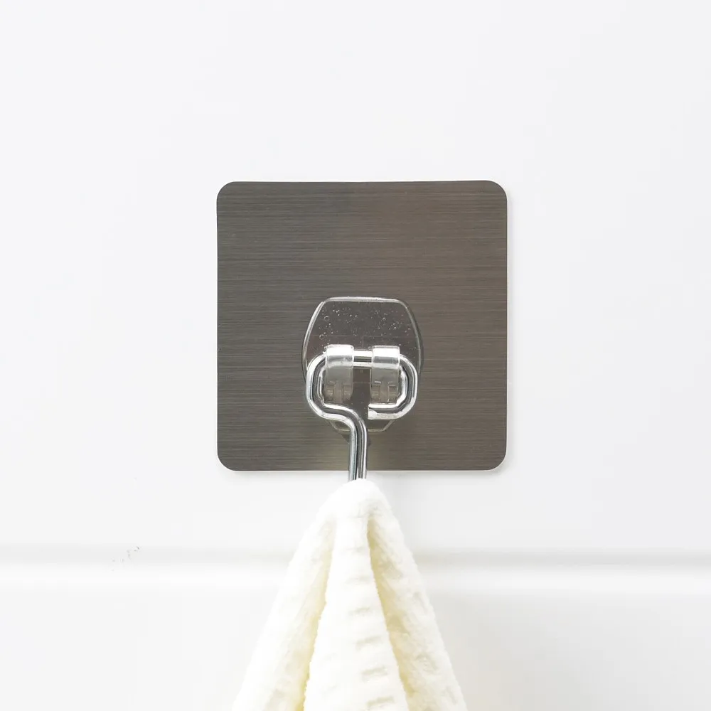 Heavy Duty Self Adhesive Plastic  Sticker Wall Hooks for Hanging