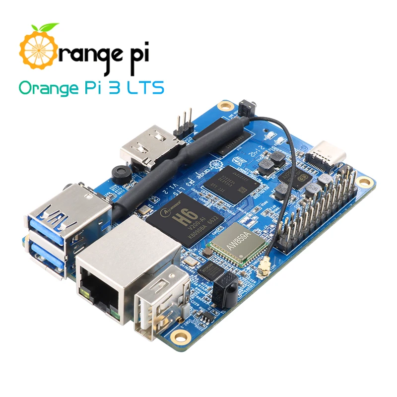 Orange Pi 3 LTS 2 Гб ОЗУ 8 ГБ EMMC HD WIFI BT5.0 AllWinner H6 SoC Run Android 9 0/Ubuntu/ Debian OS заменяет raspberry