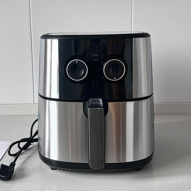 Digital Stainless Steel Silver Black French Fries Multi-Function 4 In 1 Healthy Large Capacity Air Flyer