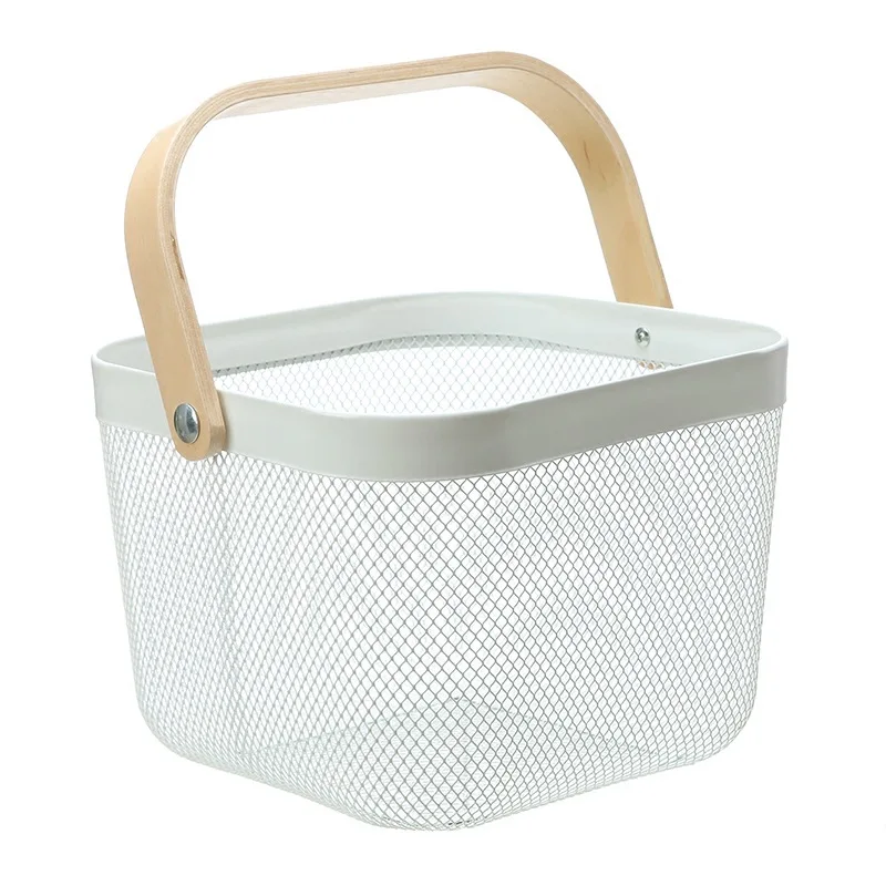 Scandinavian ins vegetable basket shelving basket bath supplies vegetables and fruits portable basket