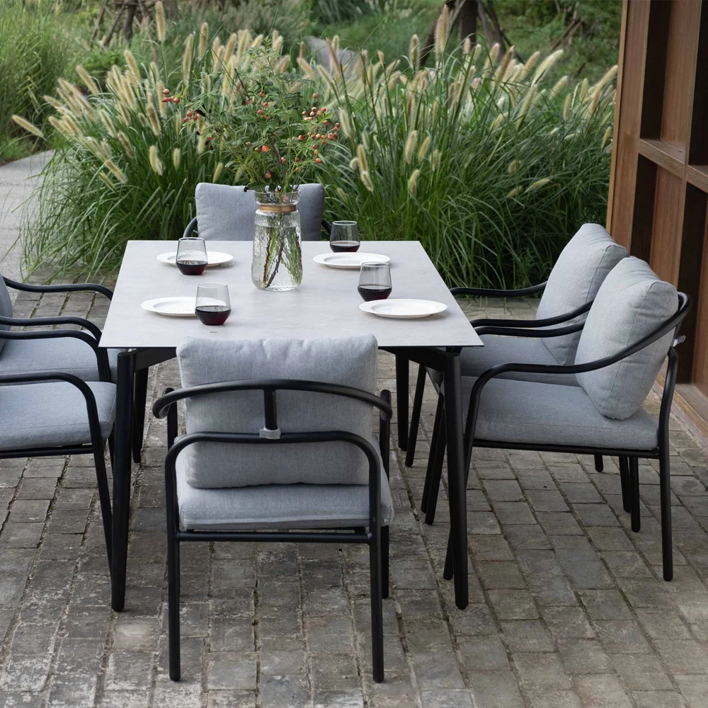 Factory Price Modern Style Furniture Living Room And Outdoor Dining Tables And Chairs Set