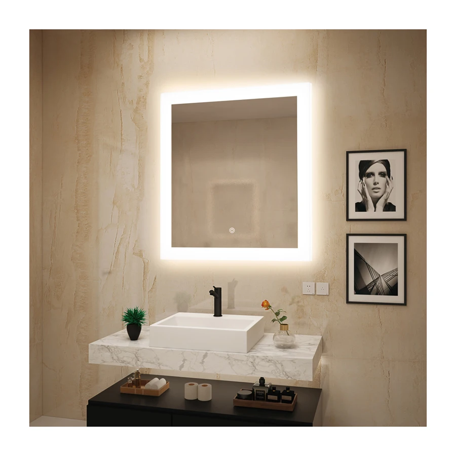 Hotel Backlit Illuminated Decorative Vanity Smart Led Bathroom Mirror Smart Bathroom Mirror