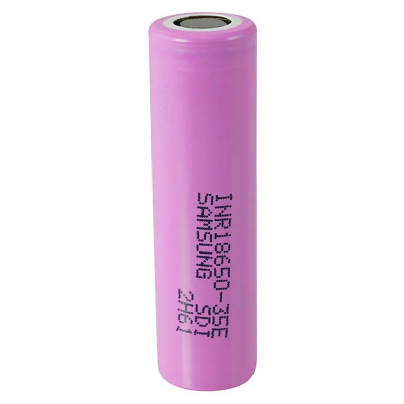 High Capacity INR 18650 35E 3.7V 3500mah 8A Pink Lithium Battery for Samsung INR18650-35E