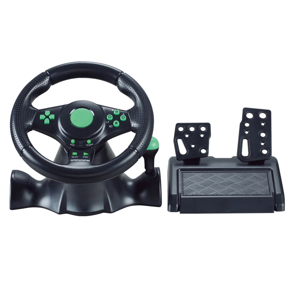 Volante para ps2/ps3 pc volant de course manual racing car speed usb video game steering wheel control and pedals for xbox