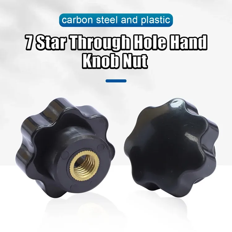 Plastic Handle Through Hole Knob Thumb Nut M4 M5 M6 M8 M10 M12 Tightening Knob Nut