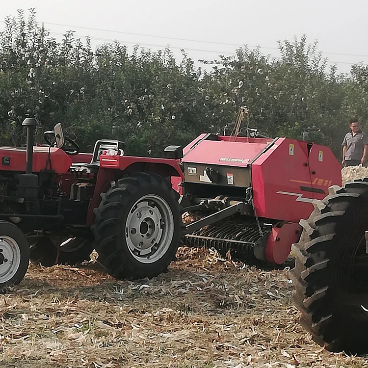 
pasture semi-automatic straw baler machine Mini Hay Baler Machine Grass round baler 