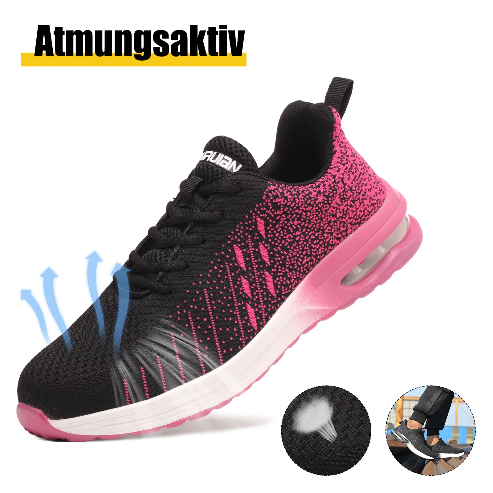 JIANKUN CE UKCA ATSM  Unisex Safety Shoes CE Certified Industrial Steel Toe Sneaker Lightweight Summer/Autumn Wear