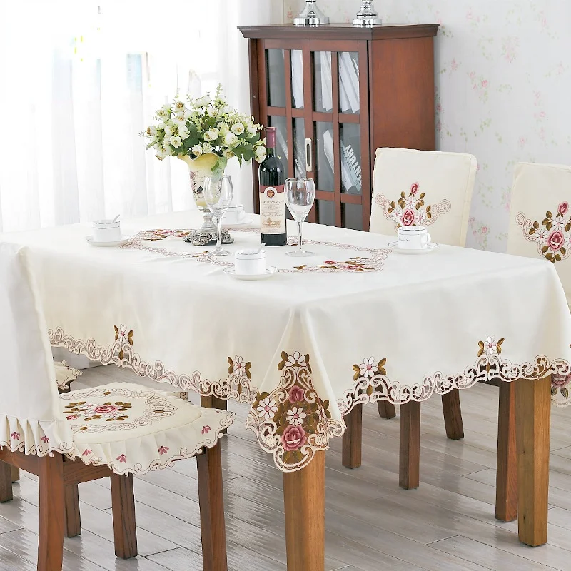 hot selling 2022 Fancy Tablecloth Embroidered Table Cloth Wholesale Modern Table Cloth turkish table cloth embroidered