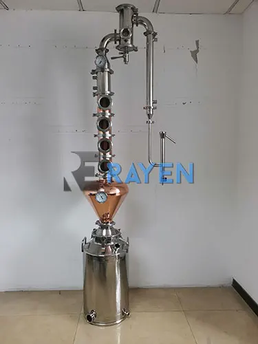 Distillery 100l 200l 300l Spirit Small gin Distillery Machine Copper Pot Whiskey Still column