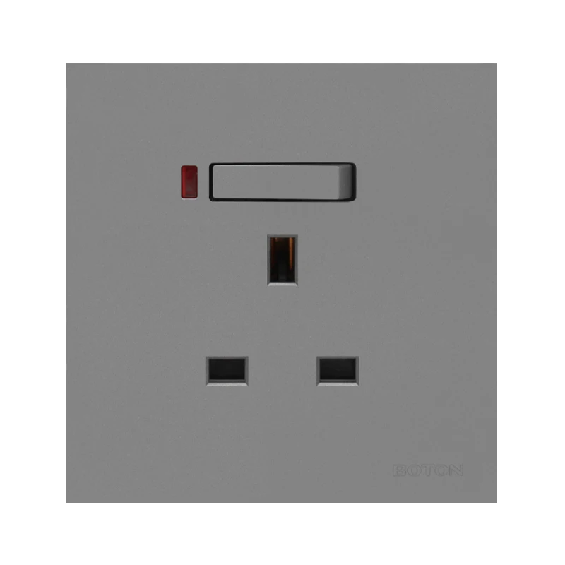 13A BS British Standard Socket Switch BOTON Wall switch Socket