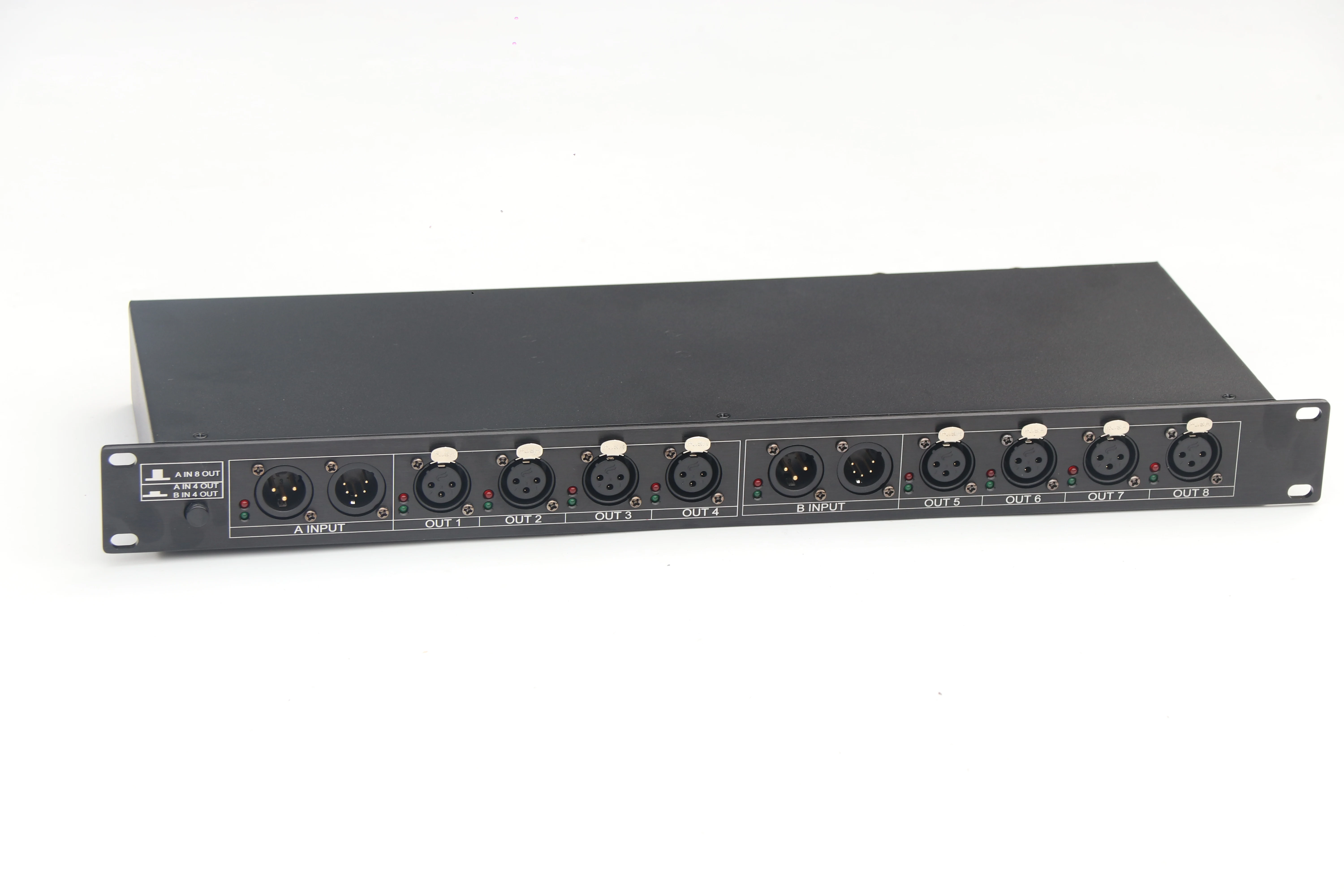 Updated Version Profesional  3 or 5 pin DMX Isolated Splitter 8/12/16  way dmx signal splitter true 1 input