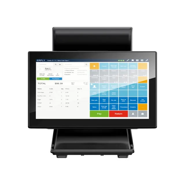 Micropos 15.6 inch pos system windows touch screen all in one other pos machine cash register pos