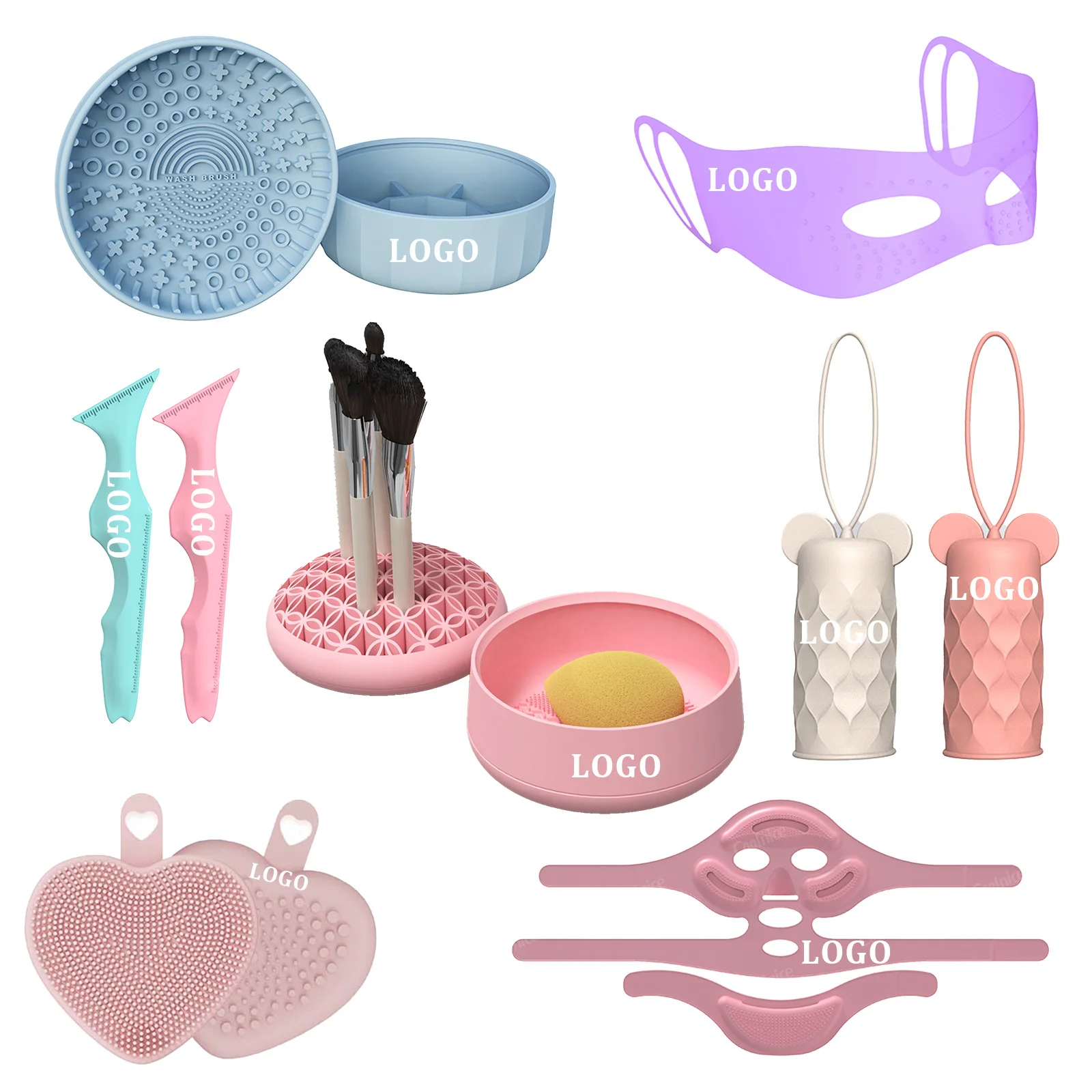 Newest corporate gift set luxury promotional makeup tool set facial skin rejuvenation equipment beauty