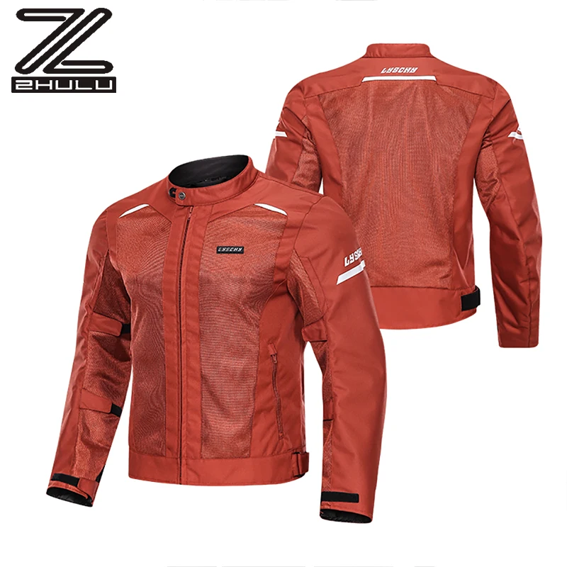 Motorcycle Jacket Men Women Unisex Protection Reflective Breathable Motorbike Riding Motojacket  Body Armor for Summer